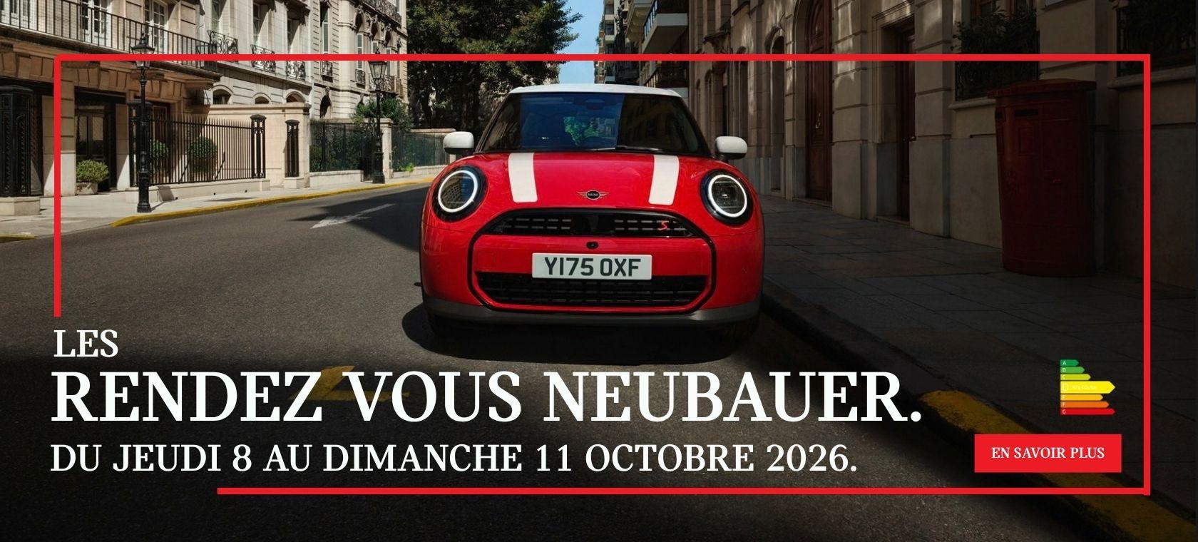 Les Rendez-Vous Neubauer MINI du 8 au 11 Octobre 2026